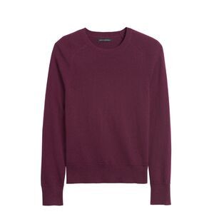 Banana Republic Burgundy Merino Wool Crewneck Sweater Italian Wool